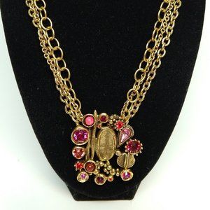 Patricia Locke Necklace Gold Swarovski Crystals…